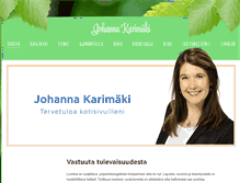 Tablet Screenshot of johannakarimaki.fi